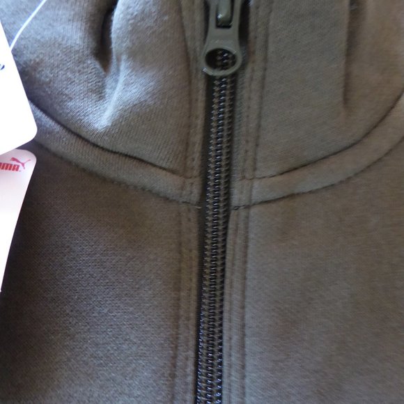 PUMA BRAND MENS OLIVE LONG SLEEVE TRACK JACKET WITH FULL ZIPPER (L) NEW WITH TAG - Picture 5 of 14